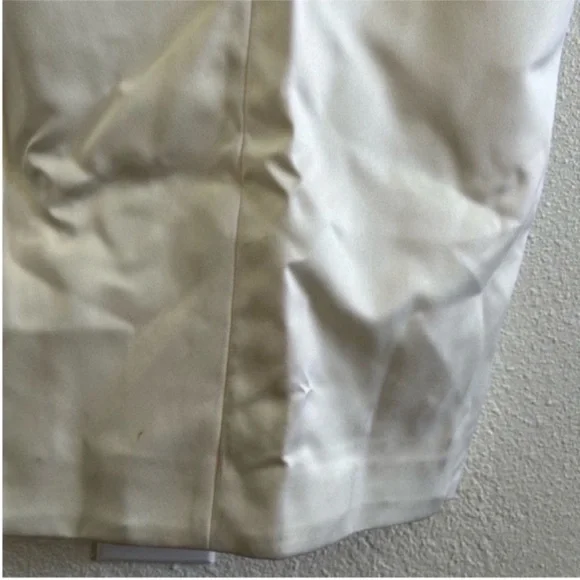 House Of CB Flora Satin Pleated Corset Midi Dress Ivory NWT - Picture 12 of 12